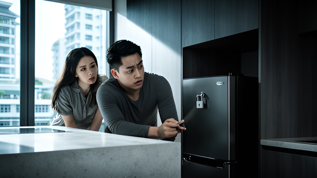 GF BANS BF FROM SHARED FRIDGE, HIDDEN MINI FRIDGE REVEALS HER SECRET SNACK STASH